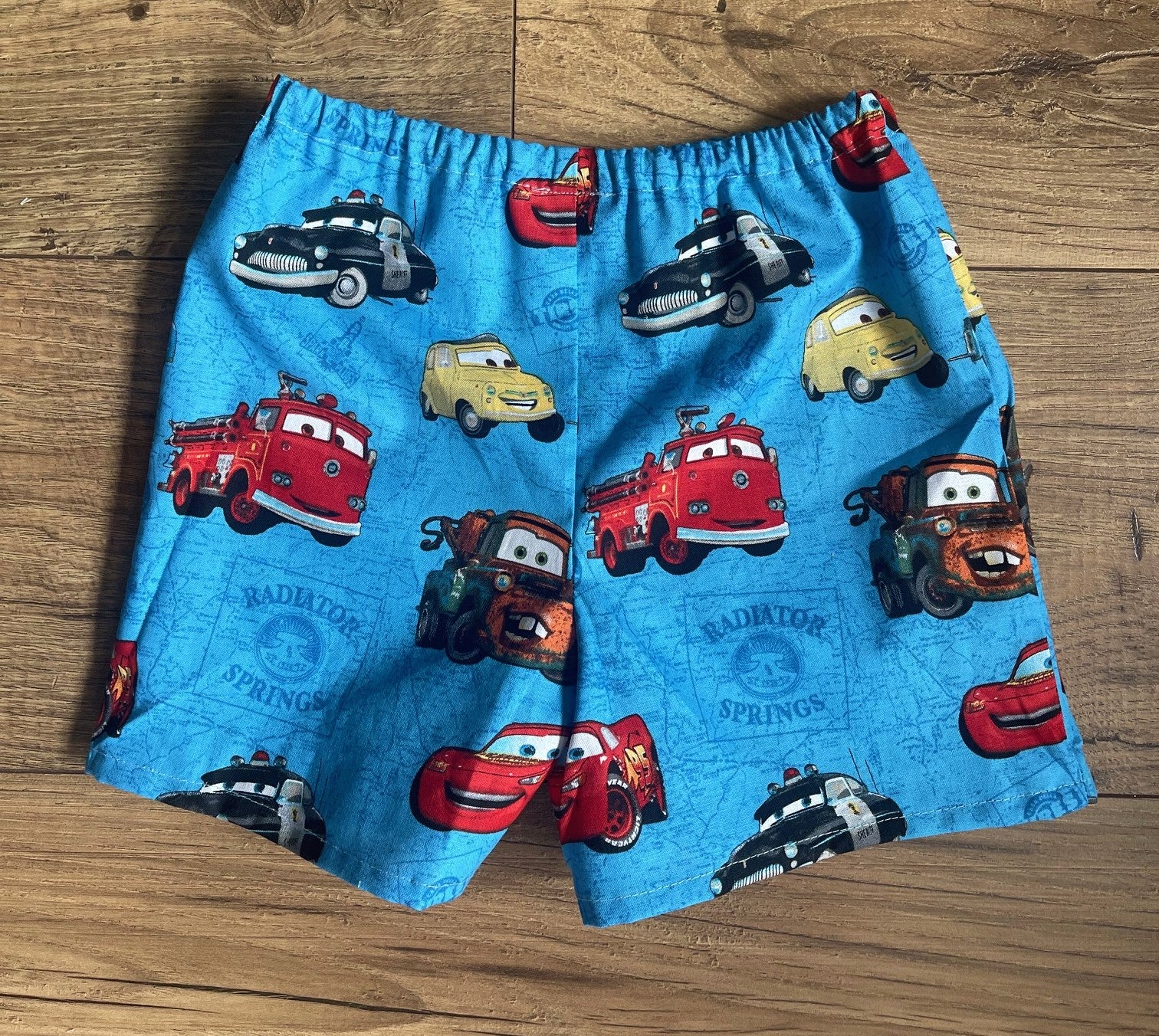 Boys CARS RADIATOR SPRINGS LIGHTNING MCQUEEN Board Shorts Blue Sizes 3Months-6 Years