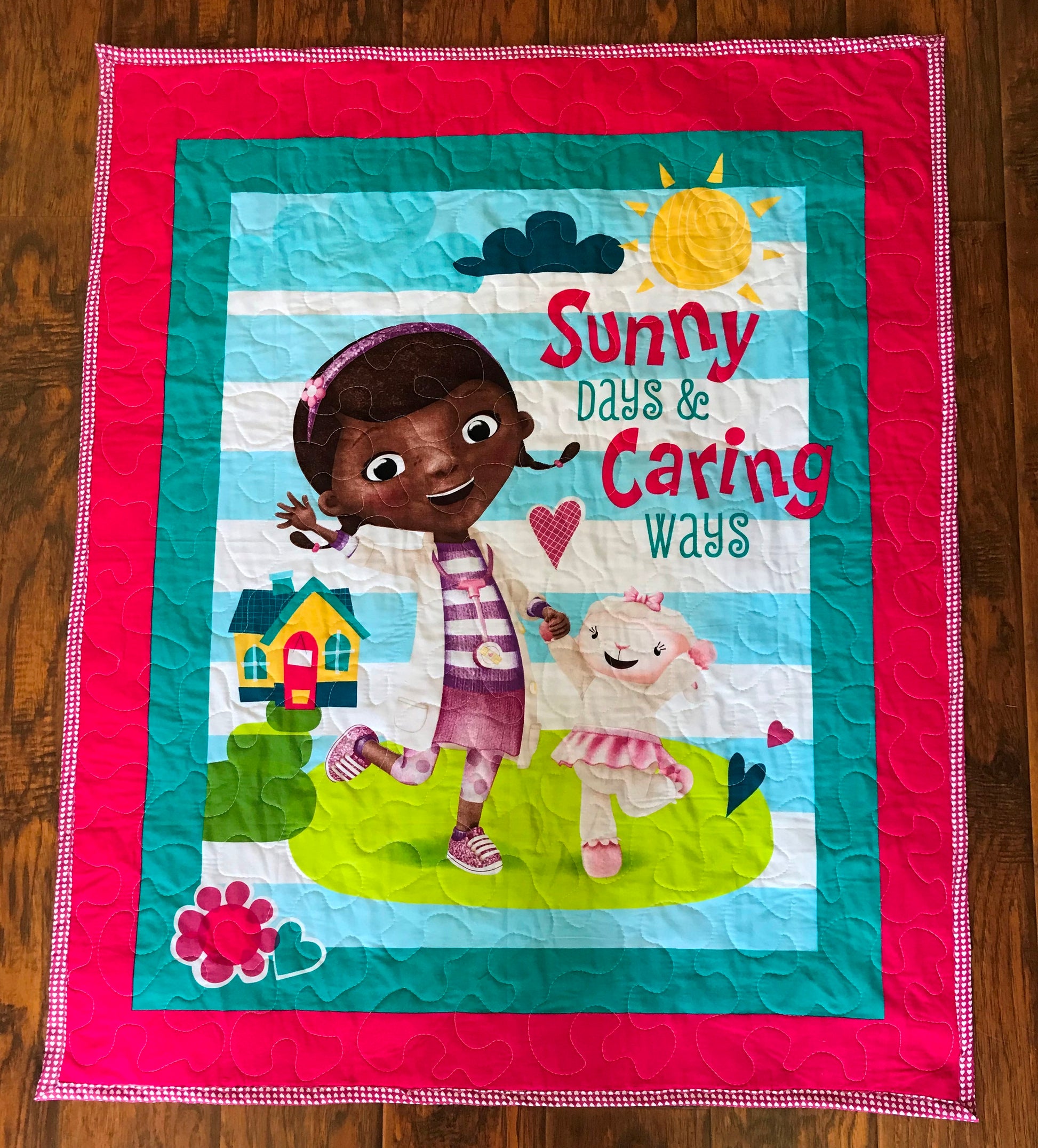 Doc McStuffins Sunny Days & Caring Way Quilted Blanket