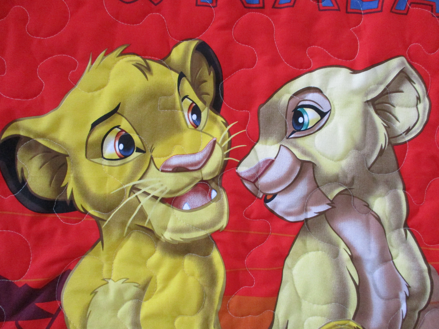 THE LION KING SIMBA & NALA QUILTED BLANKET