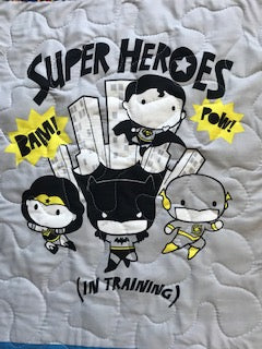 SUPERHEROES DC BABIES IN TRAINING Quilted Blanket