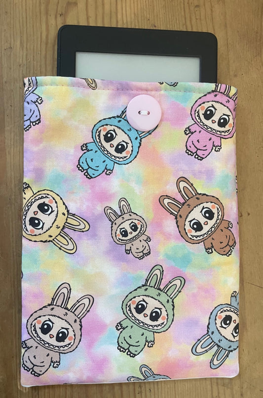 LABUBU MONSTER'S DOLL ANIME KINDLE SLEEVE Padded Pouch fits 6" 7" Models