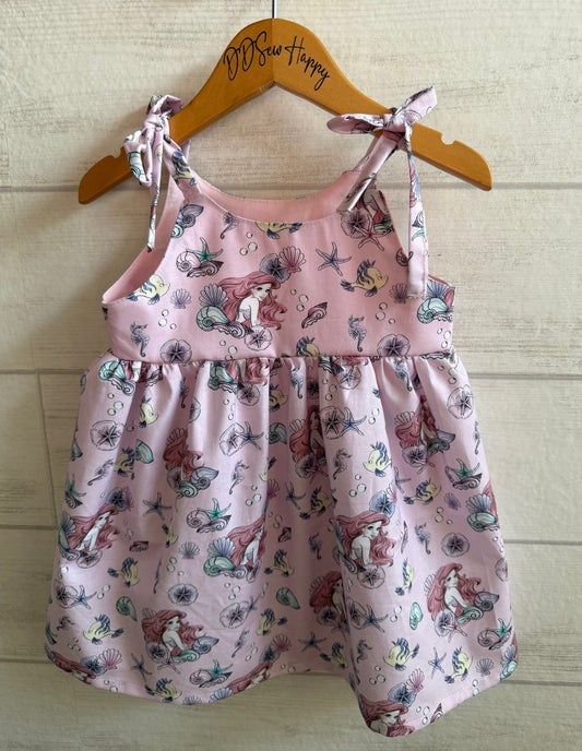 Girls Infant and Toddlers MERMAID Pink Boho Style Sundress