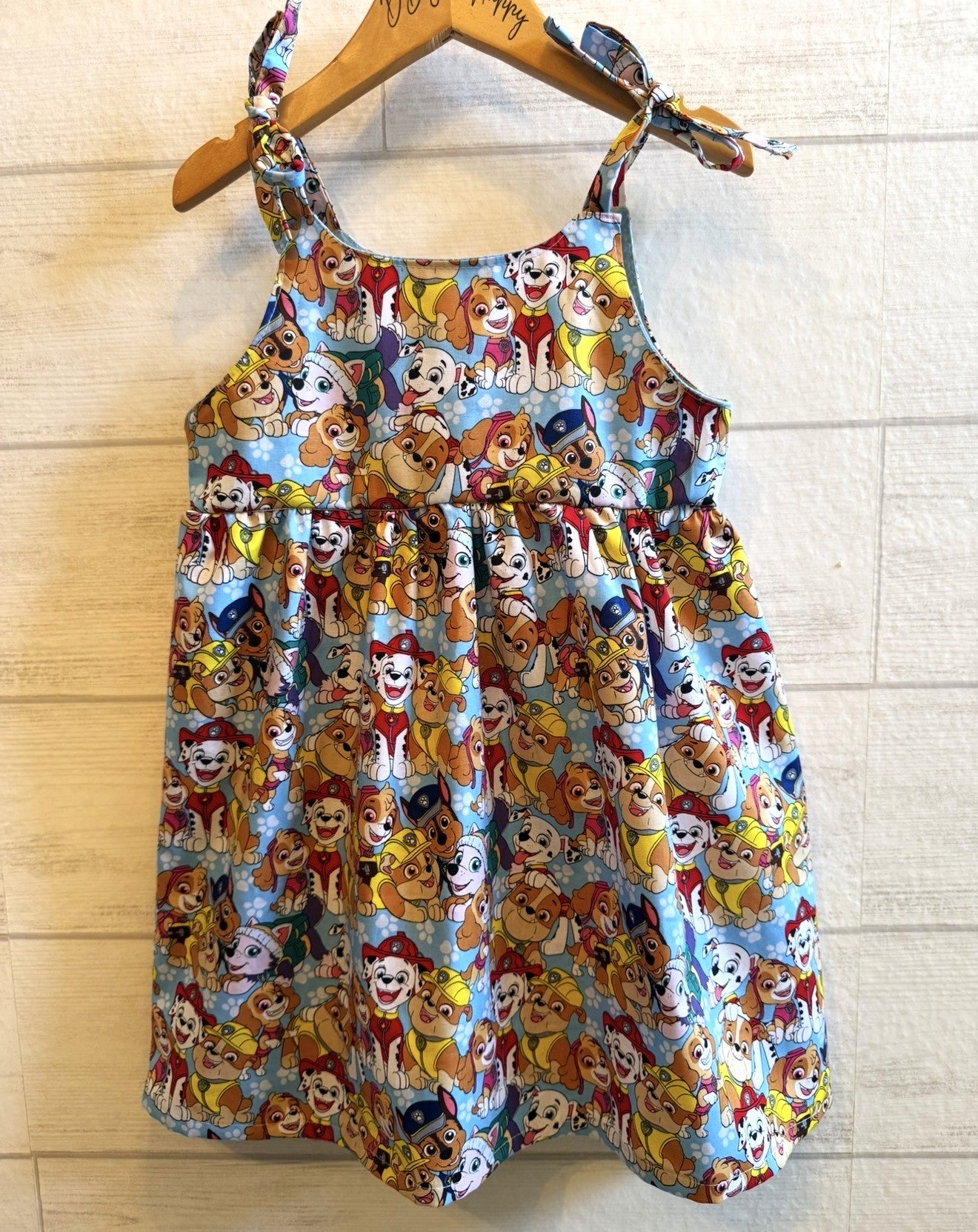 Girls, Infant and Toddlers PAW PATROL Boho Style Sundress with Shoulder Ties