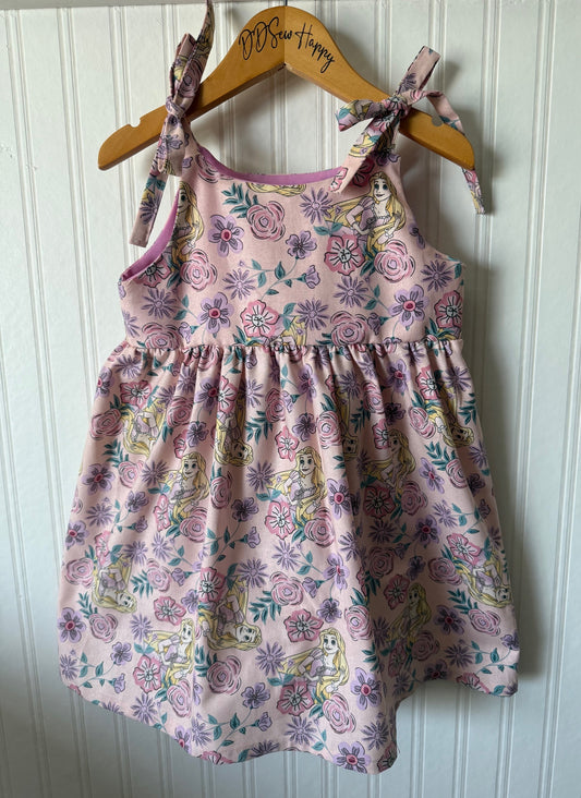 Girls Infant and Toddlers TANGLED RAPUNZEL FLORAL Boho Style Sundress