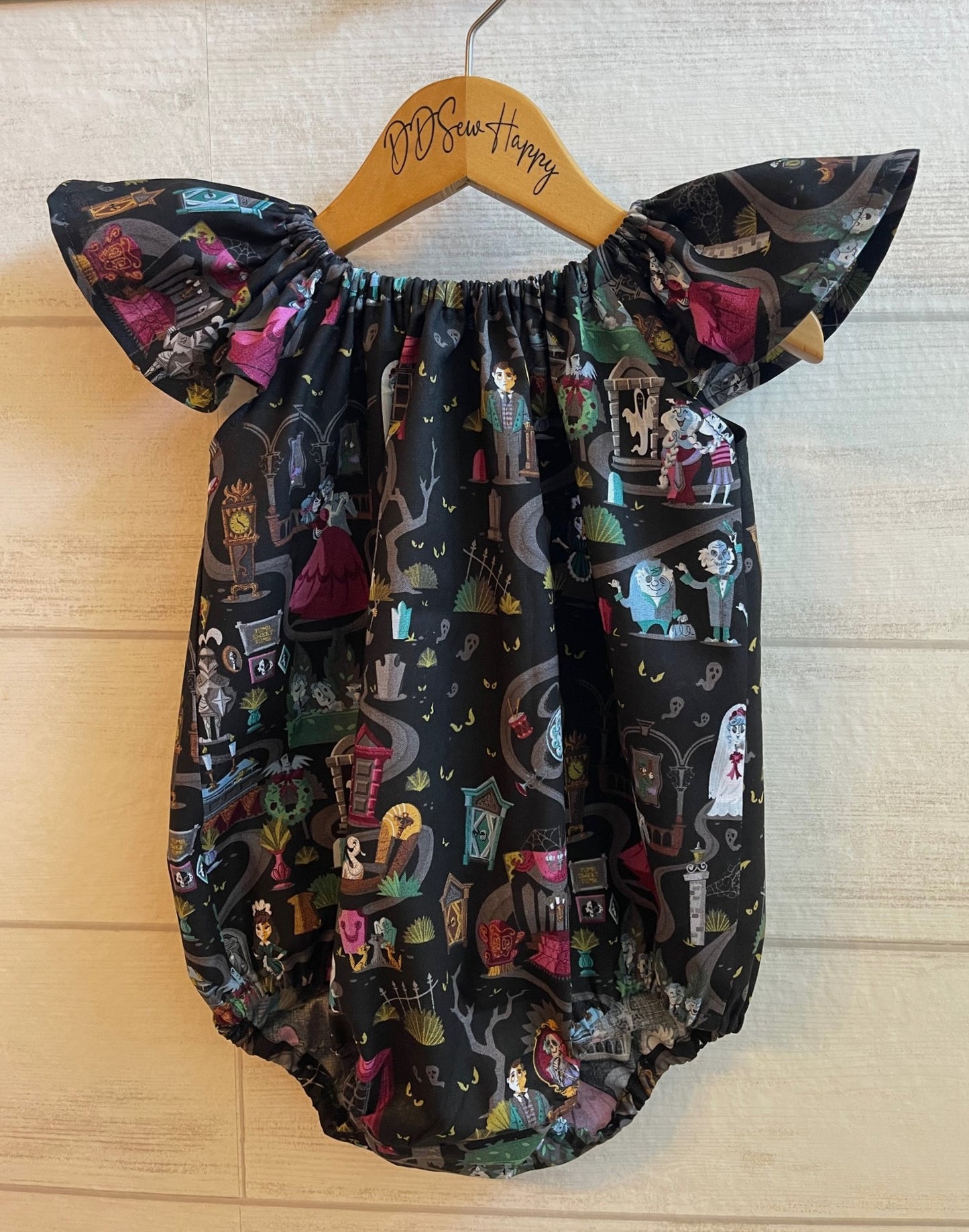 Infant & Toddler Girl's HAUNTED MANSION Boho Style One Piece Romper