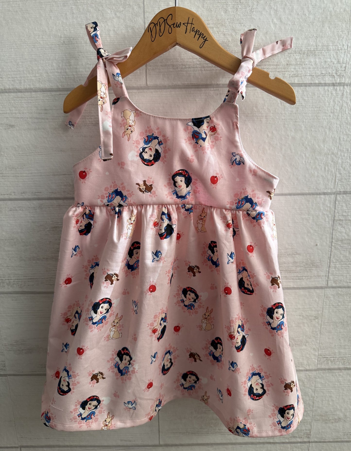 Girls Infant and Toddlers SNOW WHITE PINK Boho Style Sundress