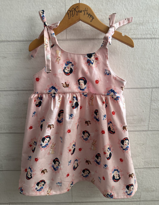 Girls Infant and Toddlers SNOW WHITE PINK Boho Style Sundress