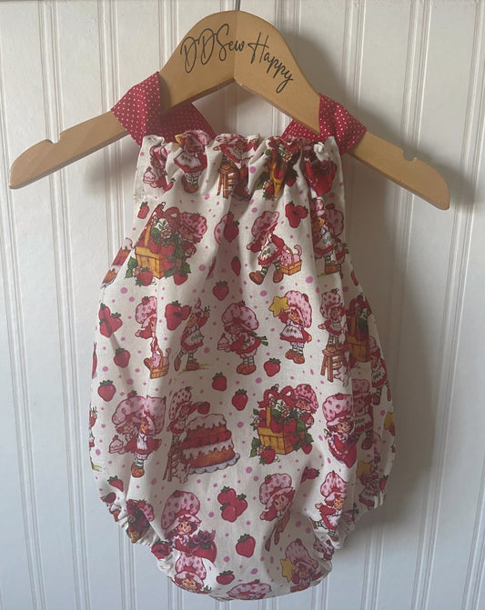 Infant & Toddler Girl's Beachy STRAWBERRY SHORTCAKE Sunsuit Halter Top Romper