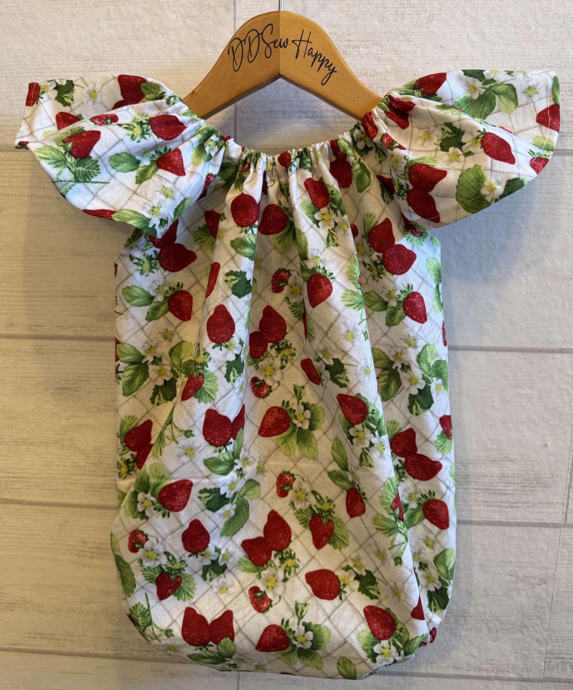 Infant & Toddler Girl's STRAWBERRY VINES Inspired Boho Style One Piece Romper