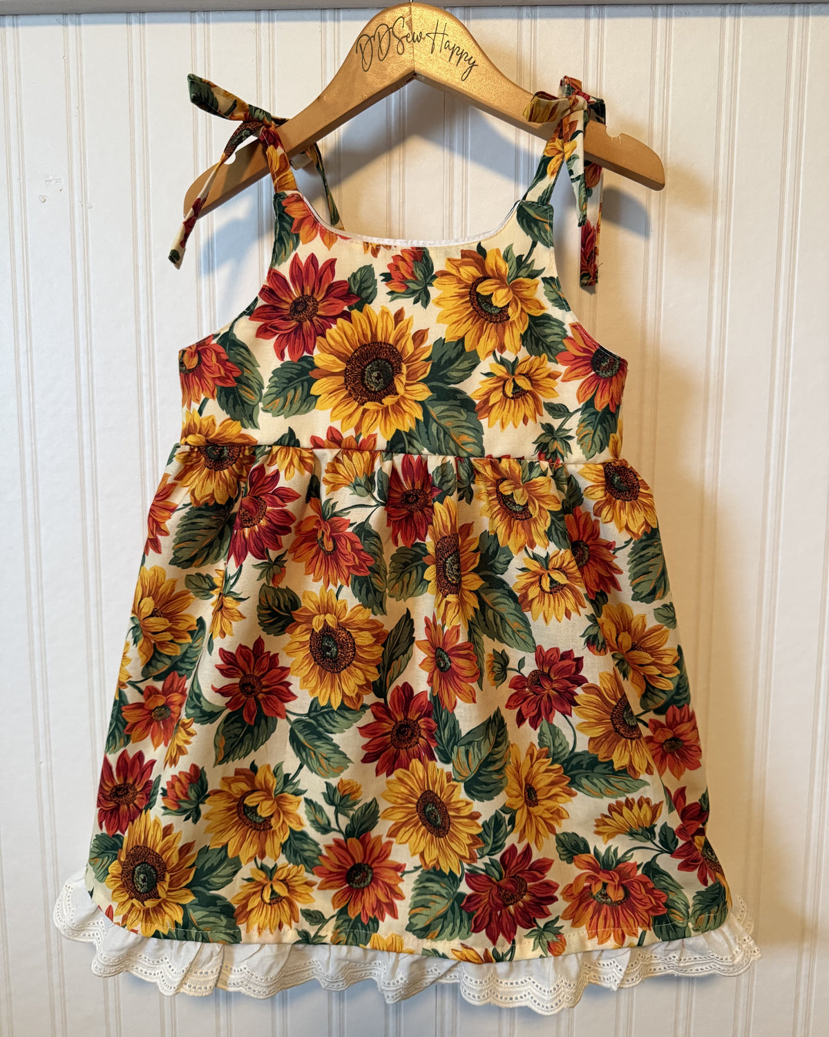 Girls, Infant and Toddlers VARIETY OF SUNFLOWERS DRESS