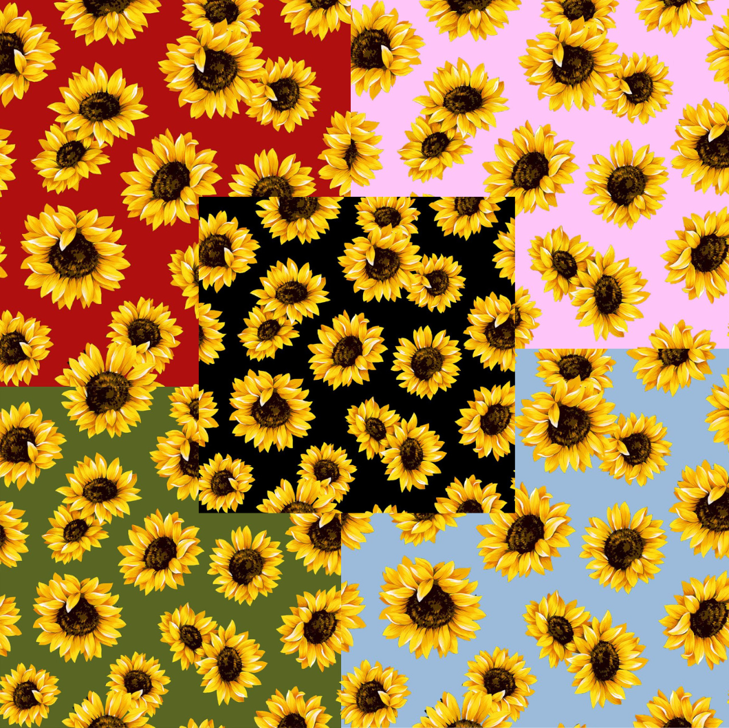 BOO BOO BAGS Hot & Cold Therapy Variety of 5 Sunflower fabrics Set of 2 bags