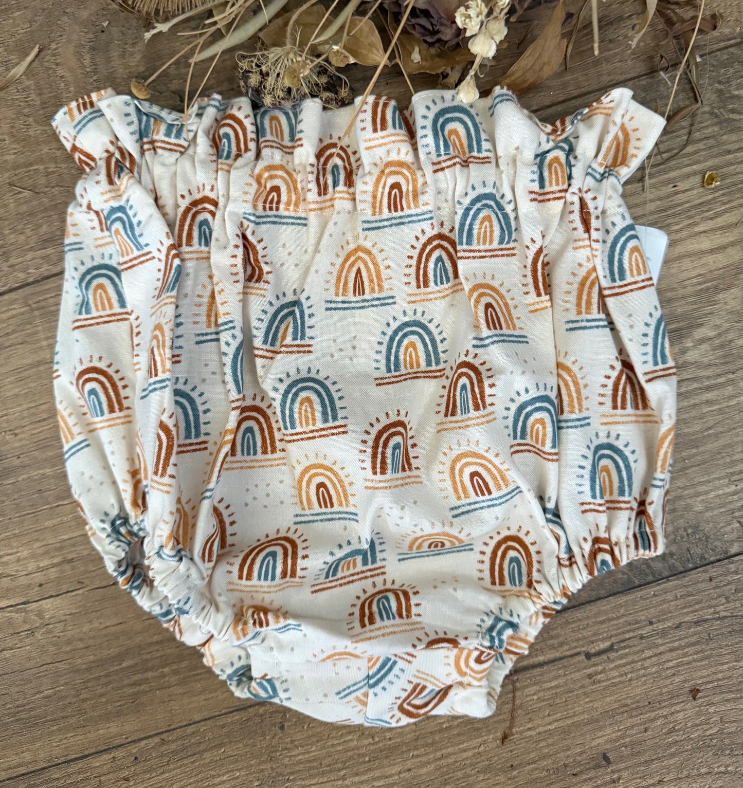 SALE Baby Diaper Covers Sunshine Rainbow Boho Style High Waist Bloomers