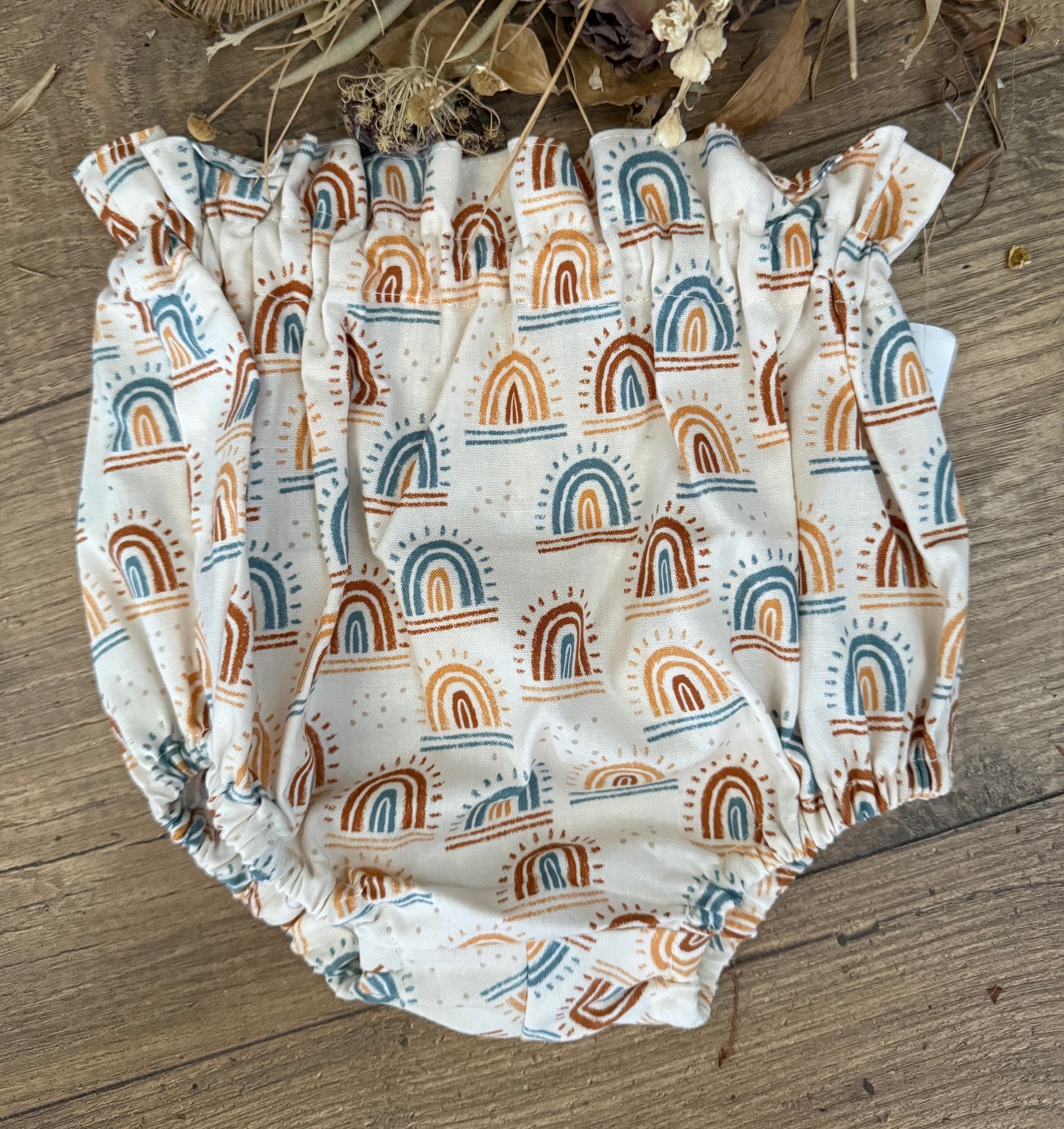 SALE Baby Diaper Covers Sunshine Rainbow Boho Style High Waist Bloomers