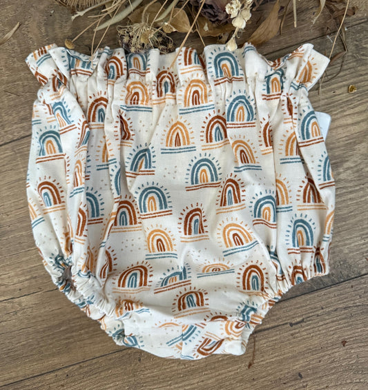 SALE Baby Diaper Covers Sunshine Rainbow Boho Style High Waist Bloomers