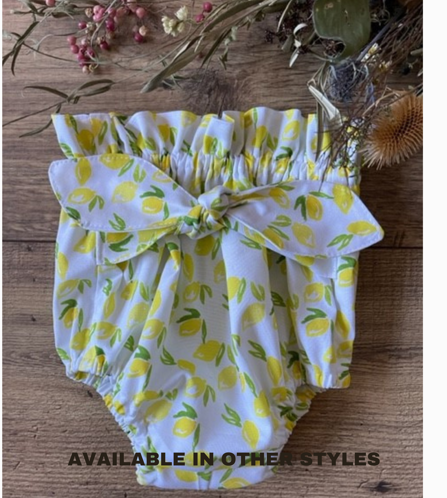 Baby Diaper Covers Girls Infant Toddler Lemons Boho Style Bloomers
