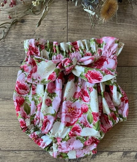 Baby Diaper Covers Vintage Roses Floral Boho High Rise Bloomers