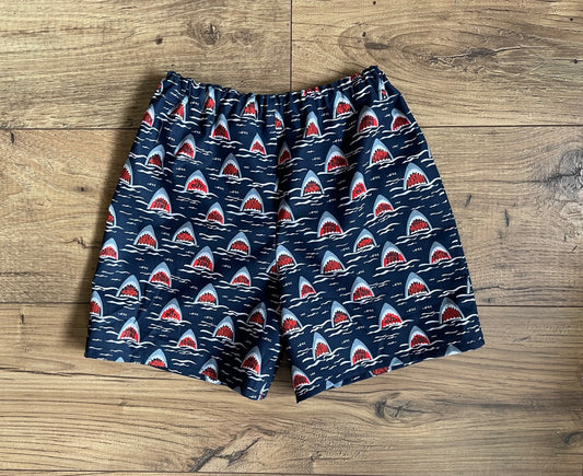 Child Shorts Boys SHARKS Board Shorts Sizes 3 Months-6 Years