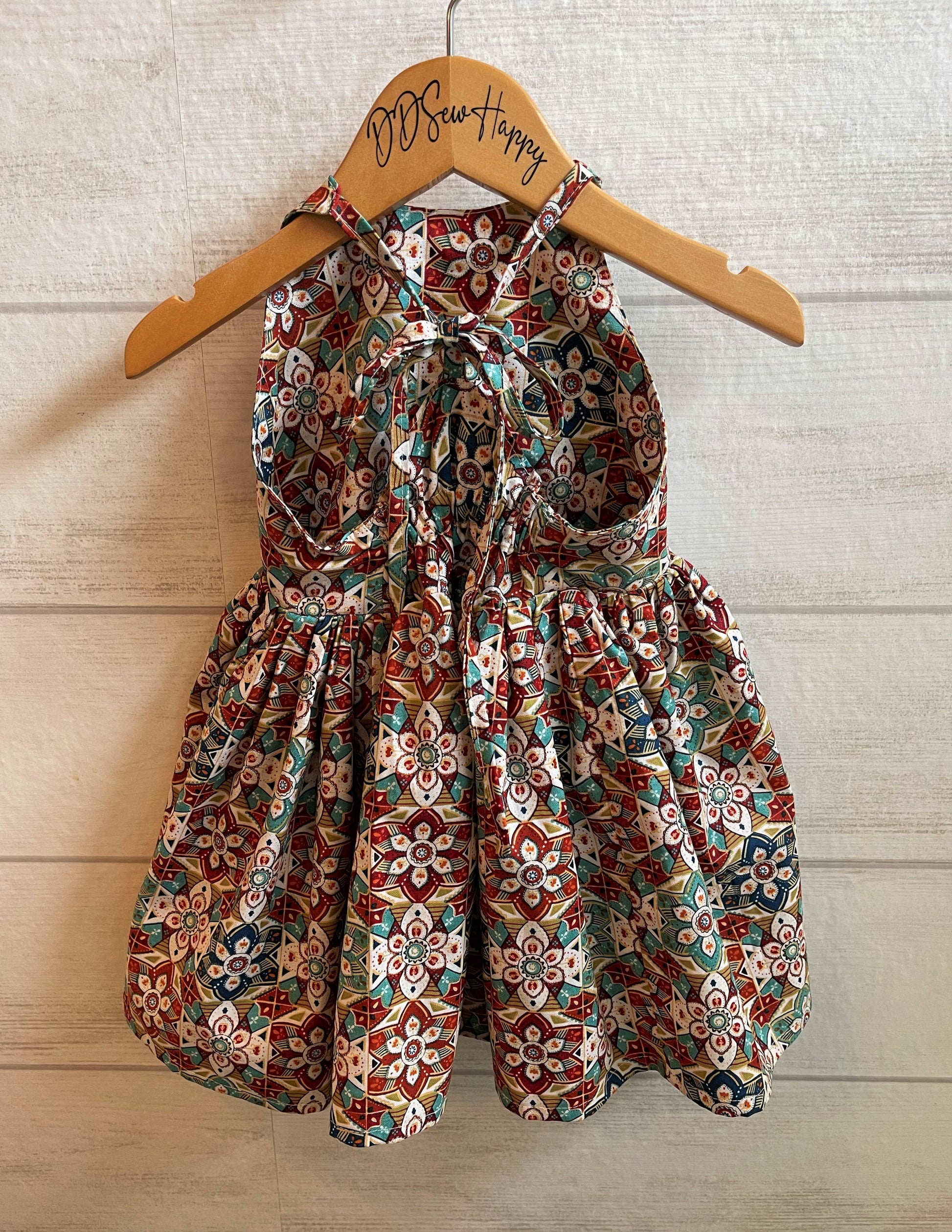 Girls Infant Toddler Boho Sundress Dress tie back style – DDSewHappy Girls Infant Toddler Boho Sundress Dress tie back style – DDSewHappy