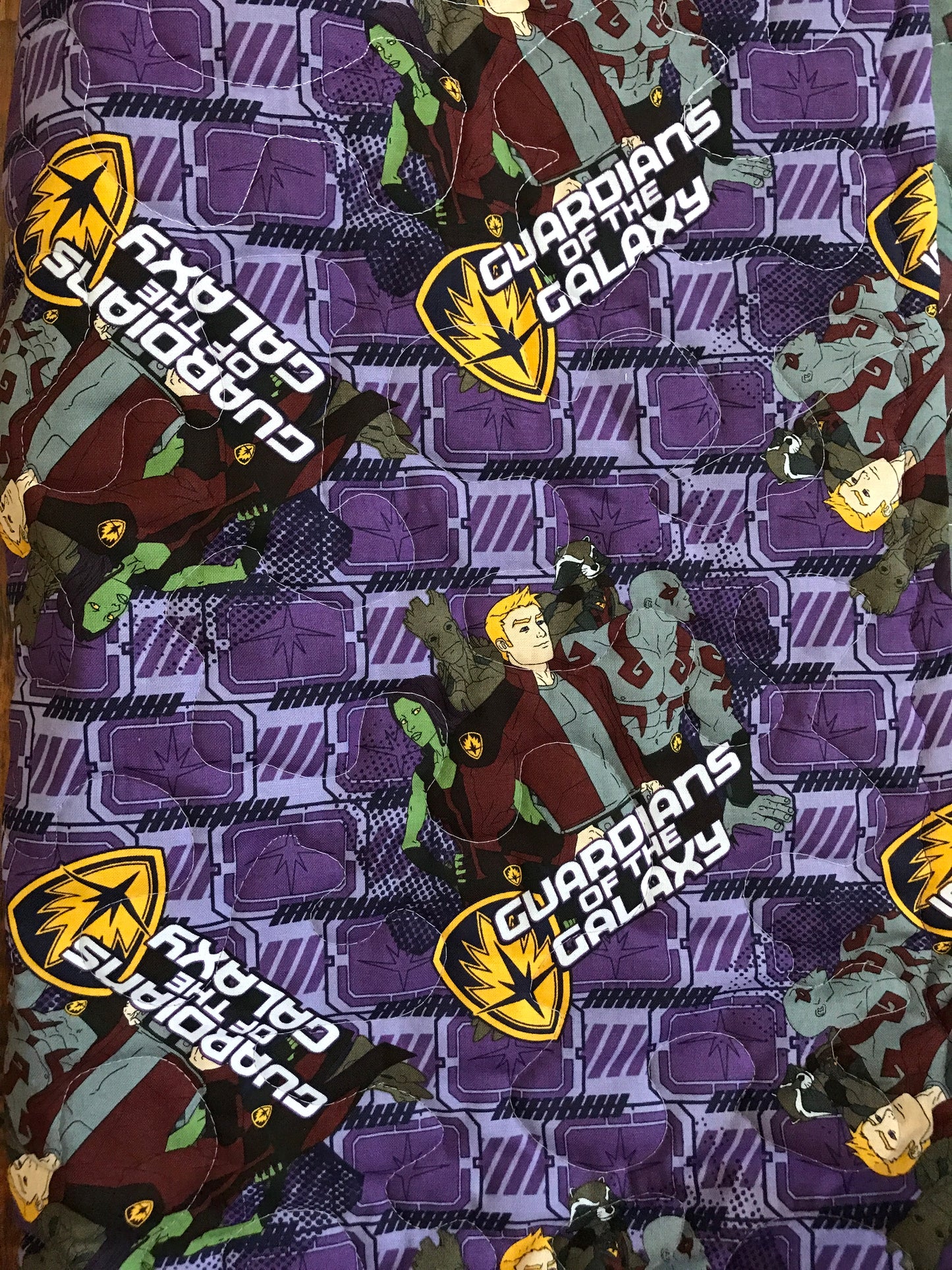 GUARDIAN OF THE GALAXY SUPERHEROES QUILTED BLANKET