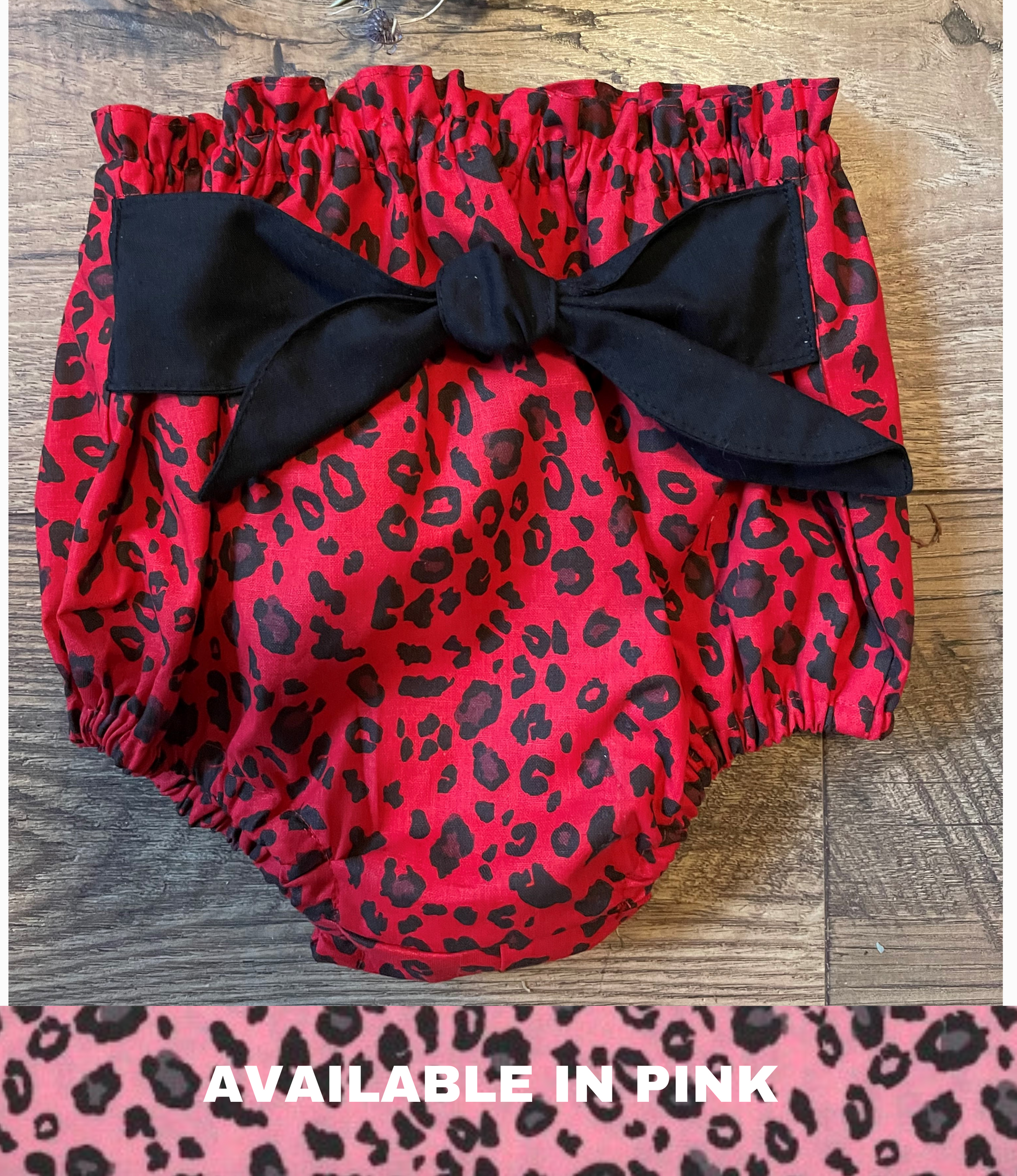 Cheetah Girls Infant & Toddler Boho Style Bloomers with Tie Diaper Cover Valentine's Day