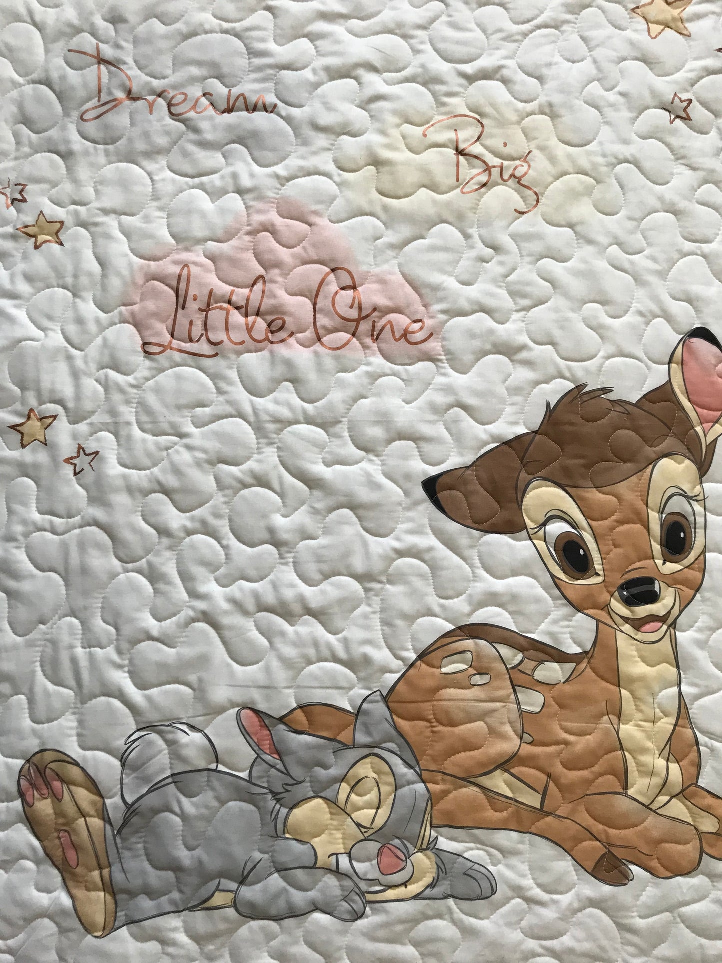 BAMBI & THUMPER Inspired 'DREAM BIG LITTLE ONE" Quilted Blanket