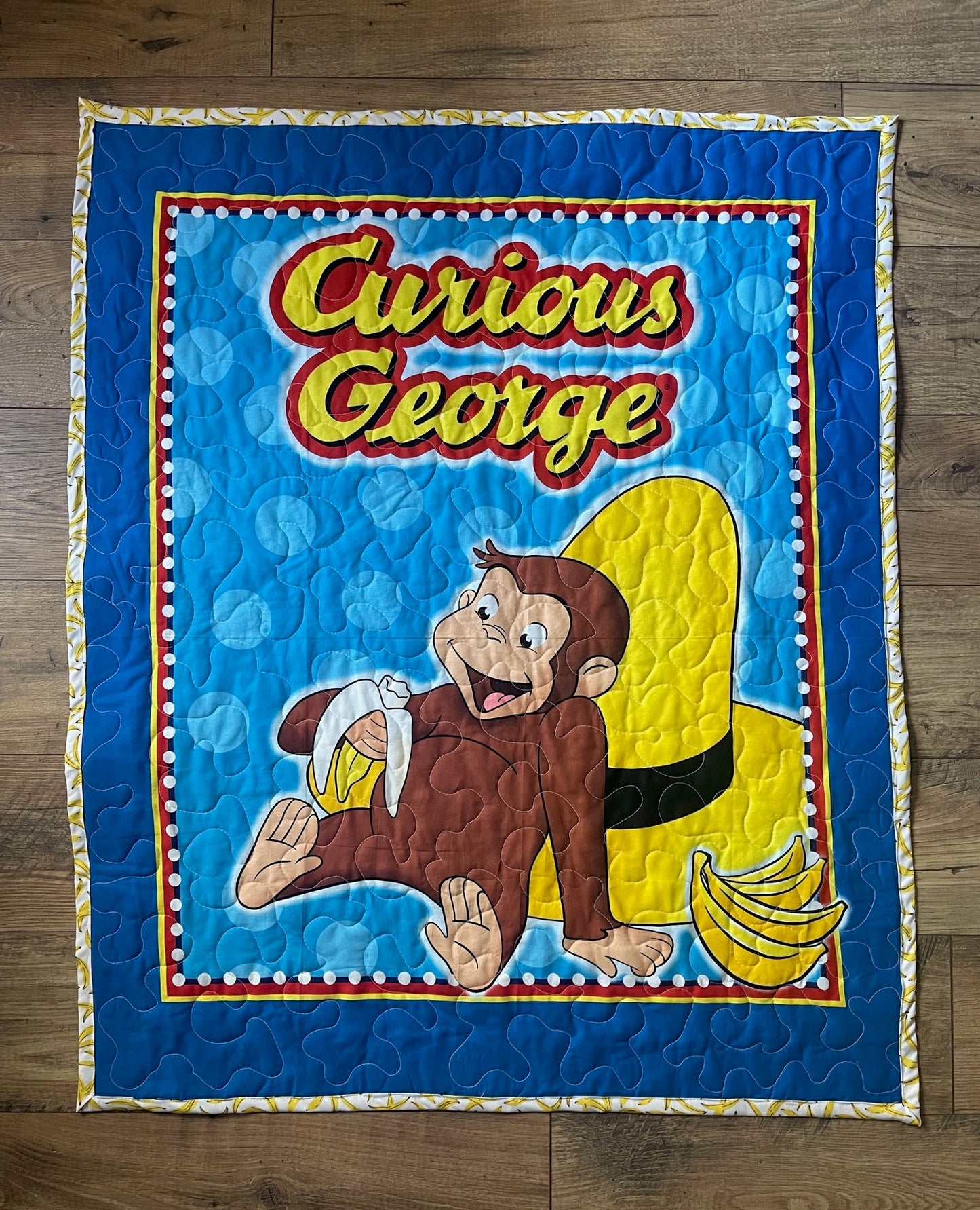 CURIOUS GEORGE MONKEY BUSINESS GOING BANANAS Quilted Blanket