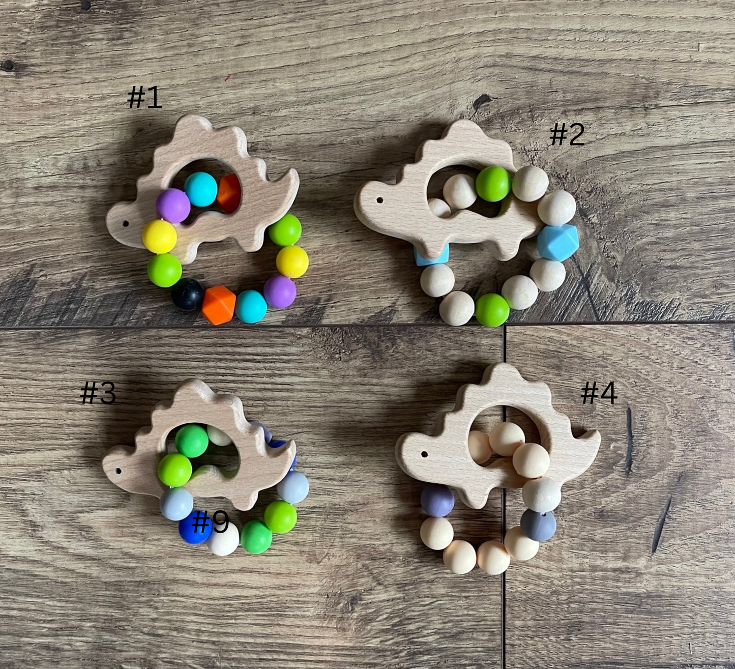 Dinosaur Baby Teethers Sensory Toys