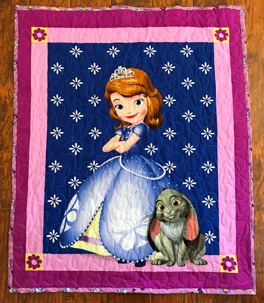 PRINCESS SOPHIA PRINCESS IN TRAINING Inspired Baby Child Quilted Blanket Baby Nursery Child Toddler Bedding