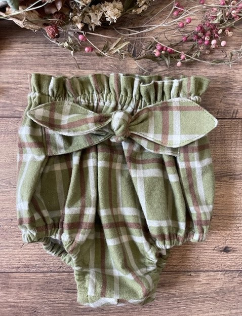 Baby Diaper Covers Plaid Soft Flannel Girls Infant Toddler Boho Bloomers