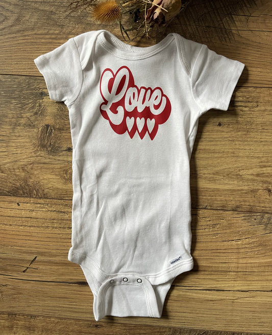 LOVE Infant Baby Onesie Bodysuit Outfit, Baby Shower Gift
