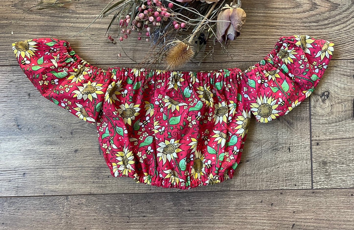 Girls Infant Toddler Boho Style Off the Shoulder Top