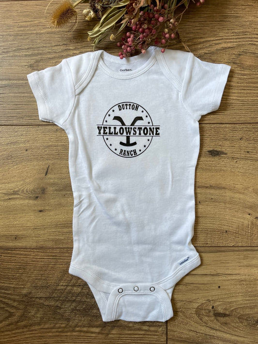 YELLOWSTONE DUNTON RANCH Boys and Girls Infant Baby Onesie